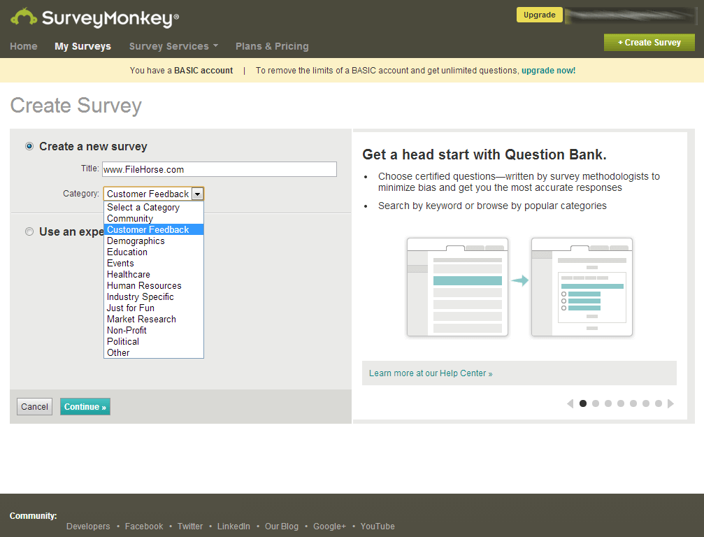 surveymonkey screenshot